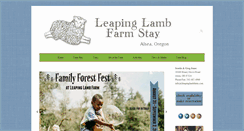 Desktop Screenshot of leapinglambfarm.com